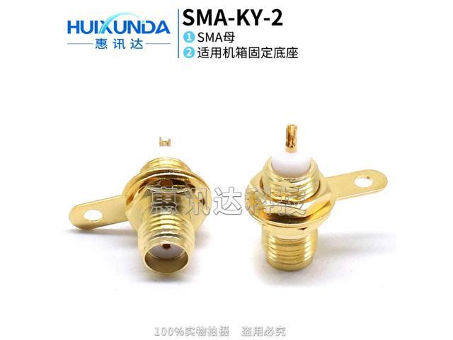 SMA-KY-2 with nut fixing, panel seat SMA-50KYD panel fixing seat, connector KYD