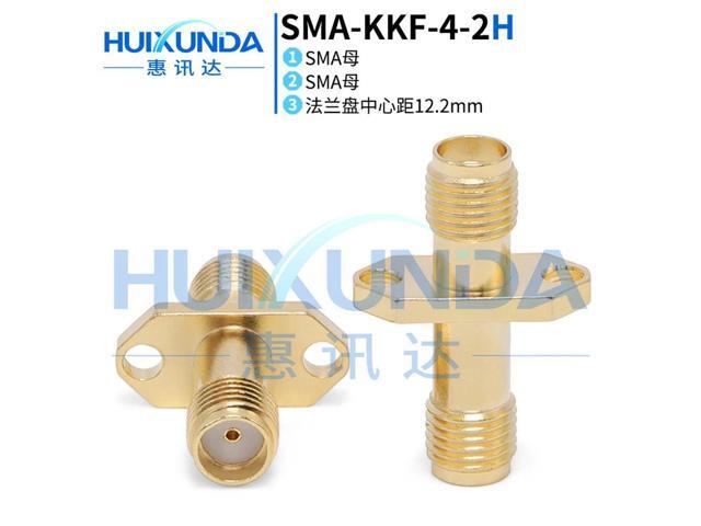 SMA-KKF SMA female to female two-hole diamond flange double-pass SMA with two-hole flange connector KFK