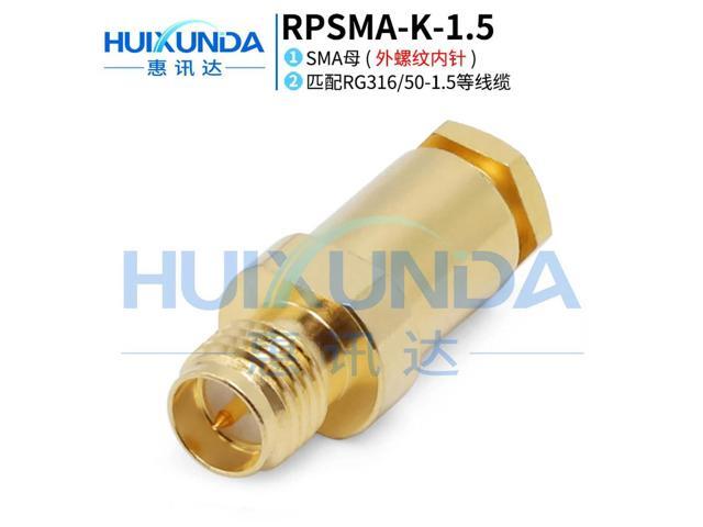 RPSMA-K-1.5 SMA Reverse Female External Thread 50-1.5/RG316 Wire Connector K3