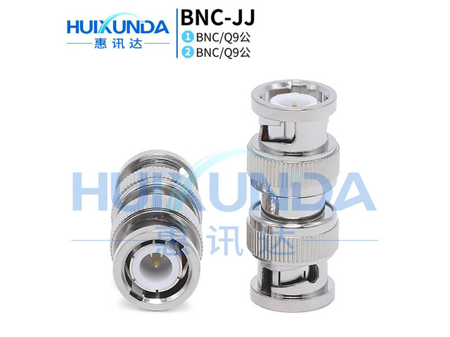 BNC-JJ BNC male through head Q9-JJ Q9 adapter BNC double male head RF connector