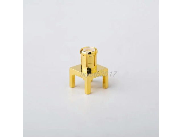 RF connector MCX-JHD4 board size 5.6mm foot length 3mm straight male PCB welding plate socket MCX-JE