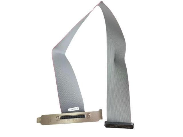 Computer SCSI 68 P 68Pin Cabinet Hard Disk Array Data Cable Bracket Female To Male Flexible