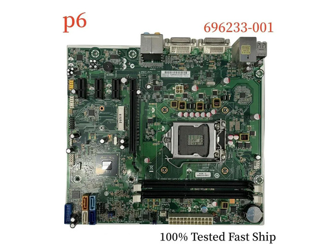 696233-001 For Pavilion p6 Motherboard H-JOSHUA-H61-uATX 696233-501 696233-601 Mainboard 100% Tested Fast Ship