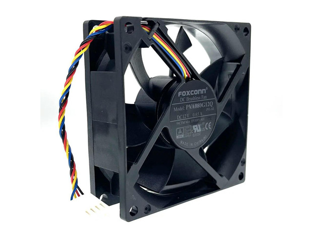 80mm 8025 12V PWM Cooling Fan,PVA080G12Q DVH85-A01 80X80X25mm 59CFM 4Wire 4Pin Cooler for Server Inverter Computer