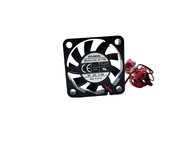 EFS-04D24L 40mm Ultra-Slim Fan 24V 0.1A 8000RPM 135cm Long Wire for VFD/PLC Cooling 40x40x10mm Industrial Blower