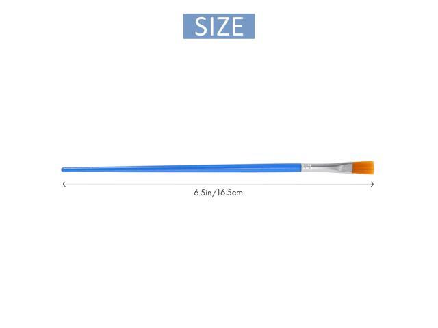 Paint Brushes Set 50 Pcs Kids Nylon Flat Hair Small Oil Watercolor Artist Painting Kits Bulk For Children