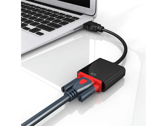 HD 1080P -Compatible To VGA Converter With Audio Cable -Compatible To VGA Video Audio Cable For Laptop Projector