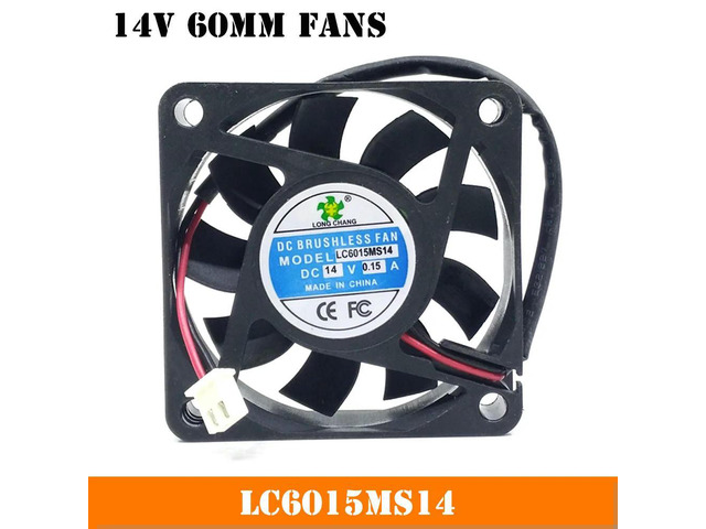 DC 14V 60mm 6cm Fans For LC6015MS14 DC14V 0.15A 6015 6CM 2-wire Cooling Fan