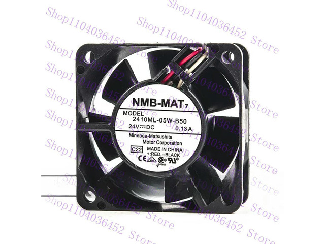 for 2410ML-05W-B50 C22 DC 24V 0.13A 60x60x25mm 3-Wire Server Cooling Fan