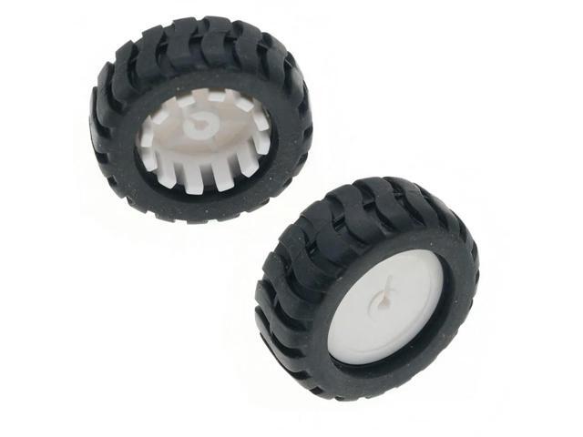 D-axis rubber tire Robot Accessories 43MM Tracking trolley model wheels With N20 gear motor