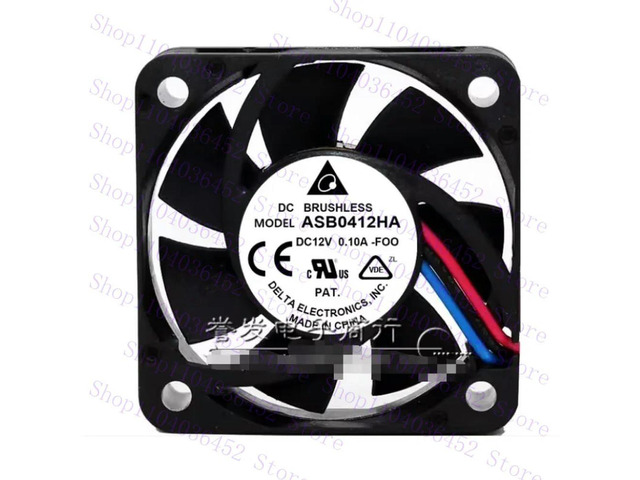 for Delta Electronics ASB0412HA F00 FK2-7372 DC 12V 0.10A 40x40x10mm 3-Wire Server Cooling Fan