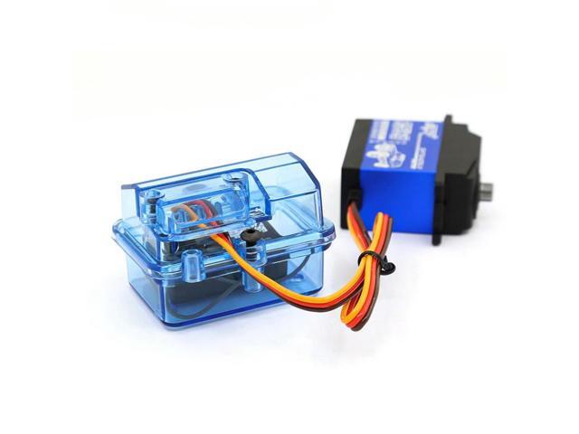 2X Blue Plastic Waterproof Receiver Receiving Box For Huanqi 727 / Slash RC Car Upgrade Parts