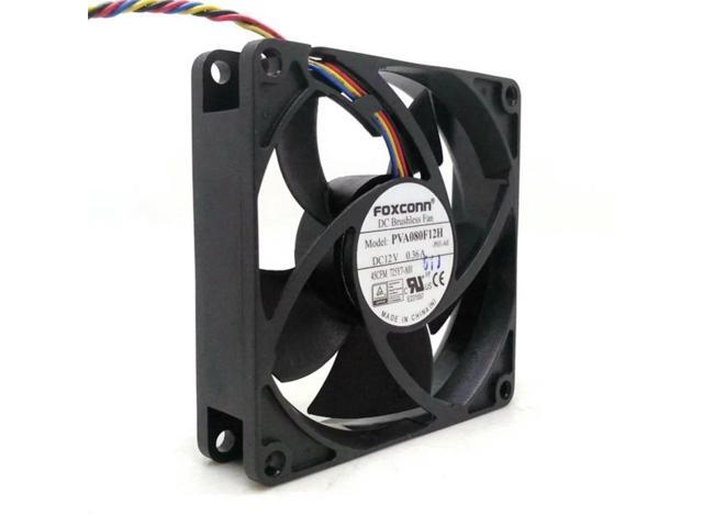 PVA080F12H 8cm 8020 fan 12V 4-wire computer CPU power supply chassis cooling