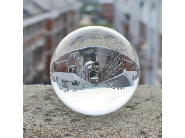 3X Transparent Color Glass Crystal Ball Healing Sphere Photography Props Ball Decor 30Mm