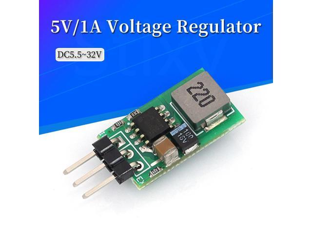 DC5.5-32V to 5V/1A Voltage Regulator Replace TO-220 LM7805 5V Positive Voltage Regulators Input 5.5-32v To 5v1a Buck Module