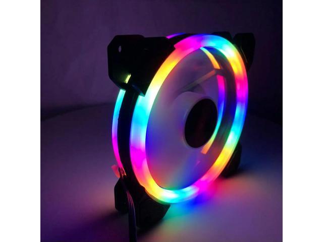 DC 12V Water Cooler Cooling Fans Led 120mm,Solar Eclipse Chassis,Silent Quiet Low Noise Level,for Computer Cpu Cooler PC Case