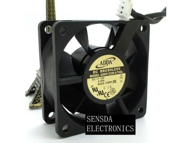 Replacement FOR ADDA AD0612UB-A76GL 60*60*25mm DC 12V 0.35A axial cooling fan