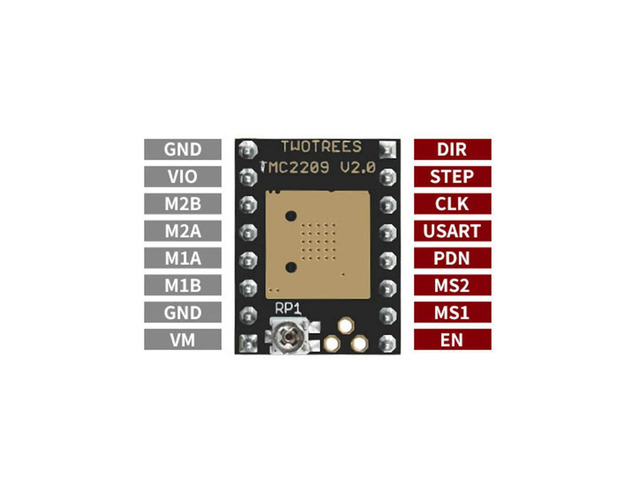3D Printer TMC2209 V2.0 Upgraded Version 42 Stepper Motor Driver For Reprap Ramps1.4 MKS Prusa I3 Ender-3 Pro