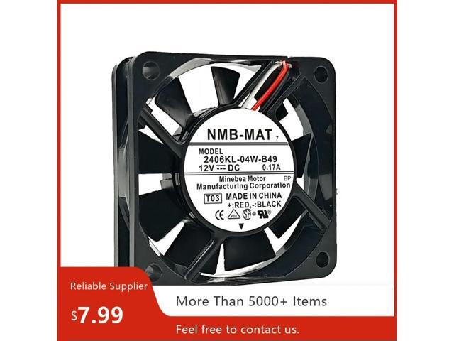 for 2406KL-04W-B49 6015 Fan - 12V 0.17A, Dual Ball Bearing 60x60x15mm 4500RPM Axial Fan