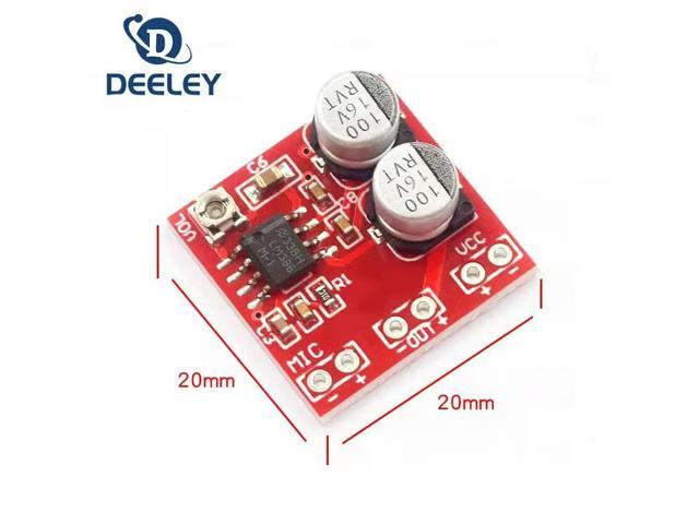 LM386 electret microphone amplifier board / microphone amplifier / without potentiometer DC4-12V