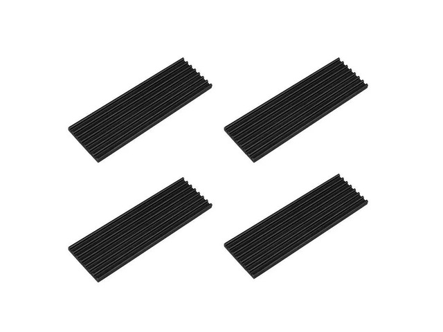 4X Aluminum Heatsink Chipset Heat Sink,With Cooling Pad,For NVME NGFF M.2 2280 PCIE SSD