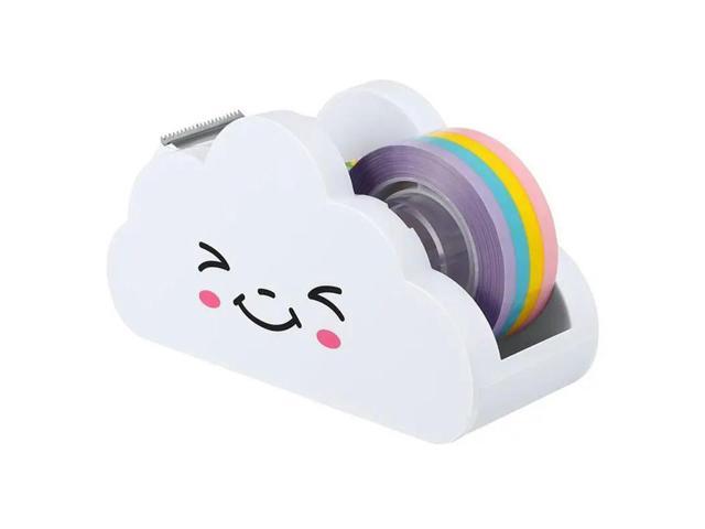 1 PCS Tape Rainbow Tape Cloud Cutter Student Handbook Desktop Tape Cutter Cute Packaging Tape Machine Student Supplies