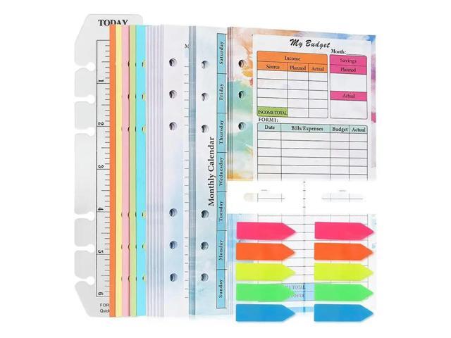 82 Sheets A6 Budget Planner Refill Notepad Planner Notepad 6 Hole For A6 Binder Cover Save B