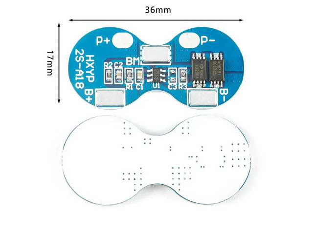 BS 2S Li-ion Lithium Charger Protection Board 7.4V Overcurrent Overcharge Overdischarge Protection 4A 2 Series BMS