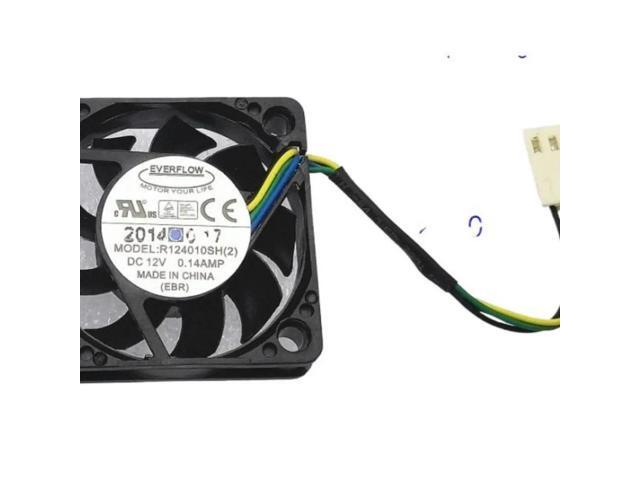 For Everflow 4010 4cm 40mm Pwm Fan R124010sh (2) 12V 0.14a 4-Wire Pulse Speed Control Cpu Cooler