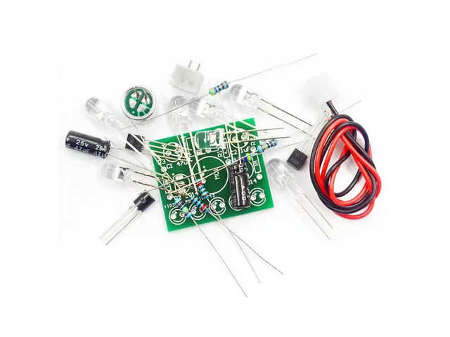 Sound Control LED Melody Lamp Electronic Production Kits Suite Voltage 3V-5.5V LED Sound Control DIY Kit FR-4 A Fiberglass Board