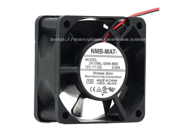 60mm Case Fan For 2410ML-04W-B60 6025 60*60*25mm 0.40A 6CM 12V Dual Ball Cooling Fan