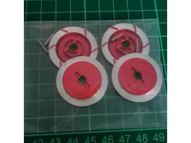 4PCS Aluminum Alloy Brake Disc Wheel Rim Box l Hex Adapter 12MM For RC 1/10 Car HSP Fly Fish Buggy Truck 94123 94122 D4 CS