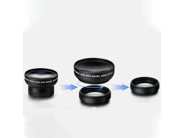 Phone Lens 0.45X Ultra Wide-Angle Macro Lens Phone External Camera For