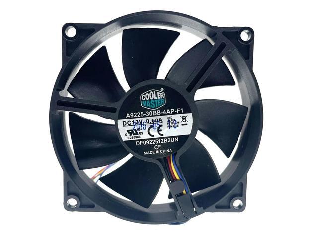 CPU Heatsink Cooler PWM Silent Cooling Fan,92mm 90mm A9225-30BB-4AP-F1 DF0922512B2UN DC 12V Dual Ball Bearing Computer Fans