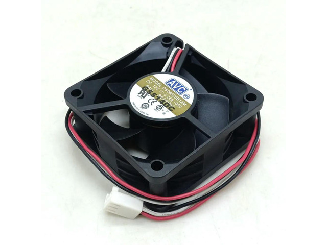 60mm PC Case Cooling Fan for AVC DS06025B12M 6025 Dual Ball Bearing DC 12v 0.24A 6cm 3-Pin Computer CPU Axial