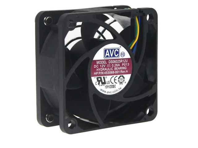 1pcs DS06025R12U For AVC DC 12V 0.26A 4-wire 4-pin connector 60mm 60x60x25mm Server Square Cooling fans