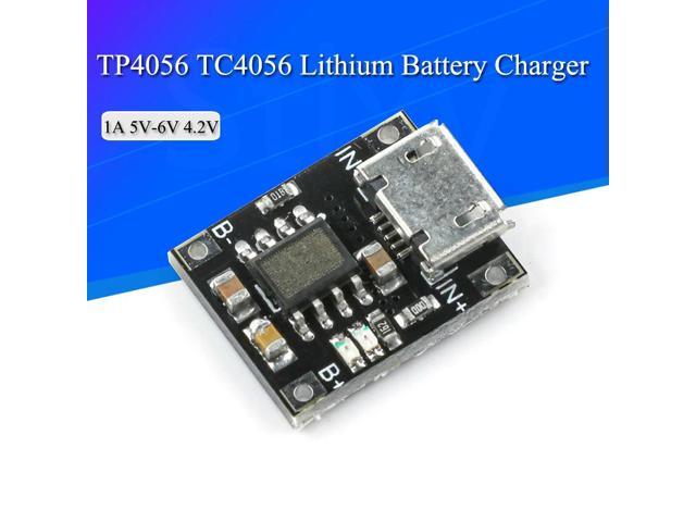 5PCS Single Cell Lithium Charging Charger Module 1A 5V-6V 4.2V TC4056 TC4056A Micro USB Power Supply Board TP4056