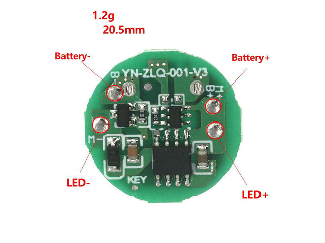 20 watt led three-speed drive board circuit board diy accessories small motor circuit board typec charging port