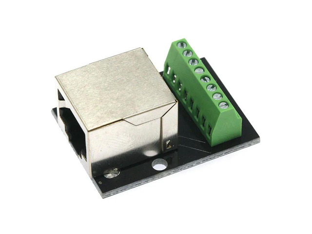 RJ45 single female socket to 2.54 spacing wiring terminal RJ45 network port adapter board network port adapter terminal