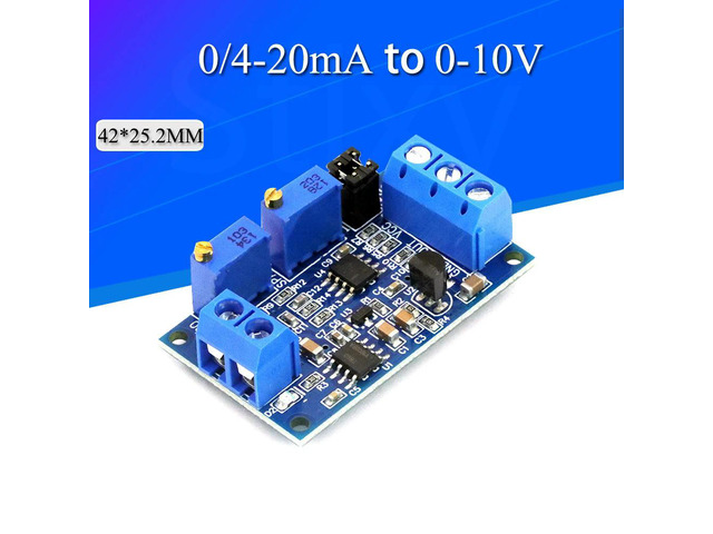 Current To Voltage Module 0 -20mA/4 -20mA to 0- 3.3V/0 -5V/0 -10V Voltage Transmitter Signal Converter Module