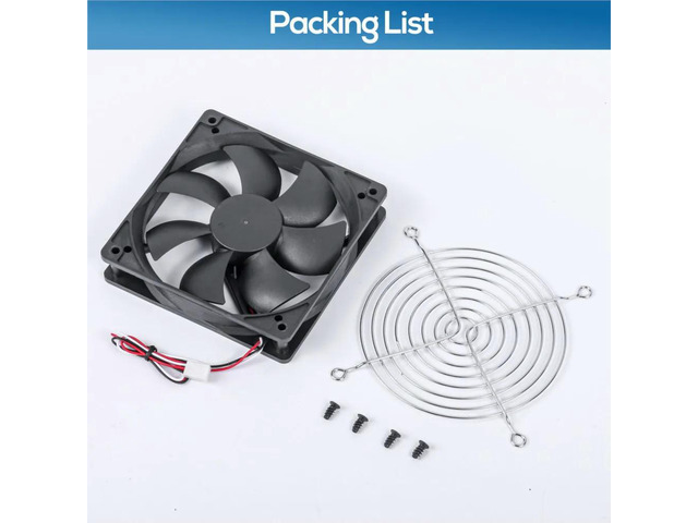 120mm 24V Dual Ball Bearing Chassis Fan for Servers Welding Machines X 25mm 3000RPM 108CFM