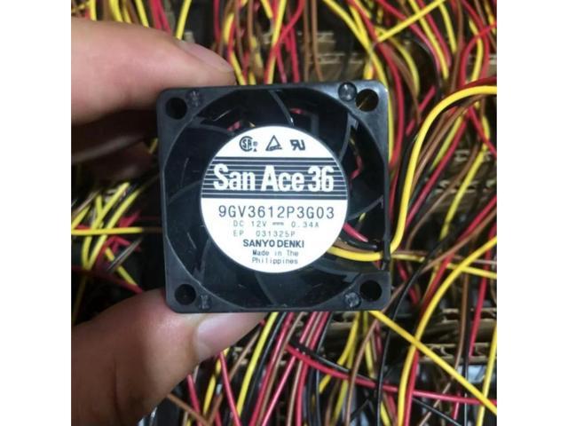 1PCS 36mm Case Fan for SANYO 9GV3612P3G03 12V 0.34A Cooling