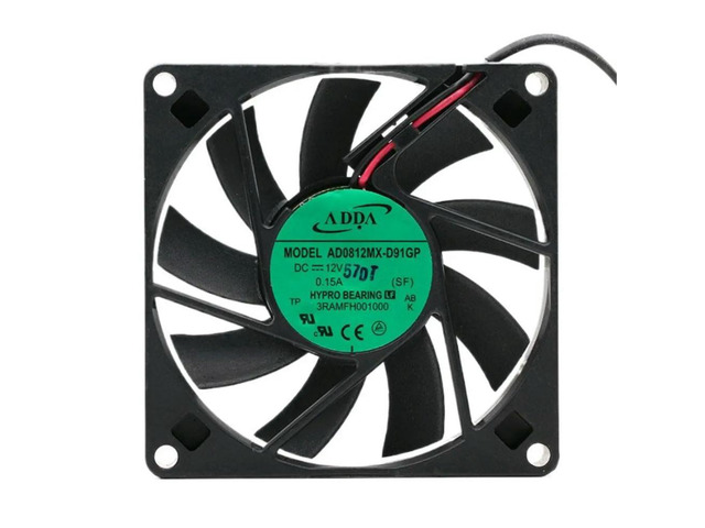 FOR ADDA AD0812MX-D91GP 8015 12V 0.15A 2 wire ultra thin slim silent quiet Case cooling Fan