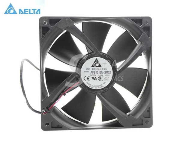 135mm Fans Delta 13525 AFB1312M 13.5cm DC 12V 0.38A 2Wie Case Inverter Power Supply Server Cooling