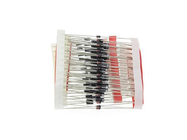 Schottky Diode kit set 1N4148 1N4007 1N5819 1N5399 1N5408 1N5822 FR107 FR207,8values=100pcs,Electronic Components