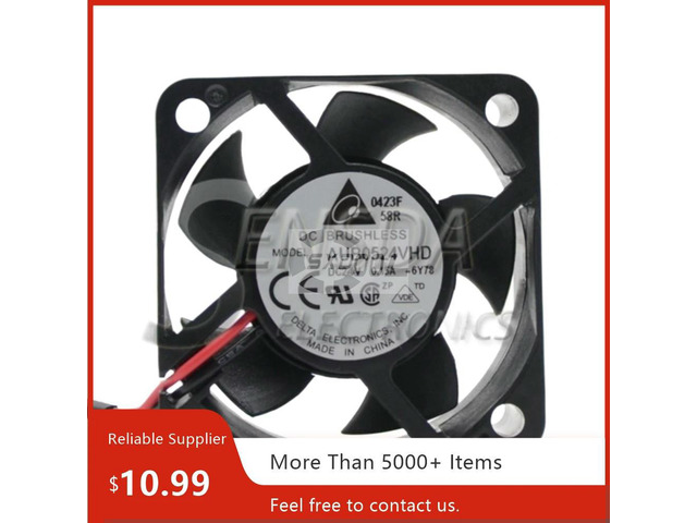 For Delta AUB0524VHD 50x50x20mm DC 24V 0.15A Dual Ball High Airflow Cooling Fan