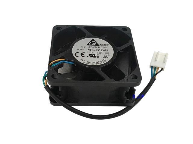 6025 60mm Fan for Delta AFB0612VH 6025 6CM DC 12V Dual Ball Bearing PWM Cooling Fan, 5200RPM