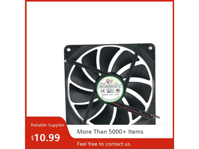 HA13525H12F-Z 135mm X 25mm Fan: 12V, 0.5A, High Airflow, Silent PC/Power Supply Cooling