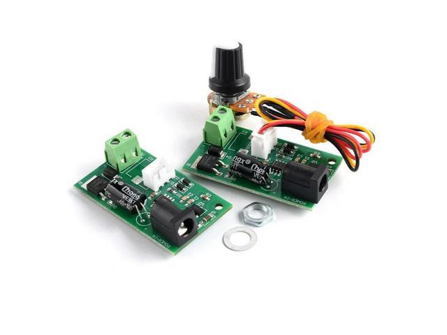 CCMmini Micro PWM DC Motor Speed Controller (6V/12V/24V Universal, 3A, Compact Speed Control Board)