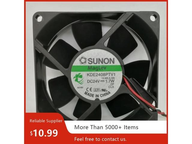 80mm X 25mm Case Fan For KDE2408PTV1 8025 24V 1.7W 8CM Quiet Inverter Cooling